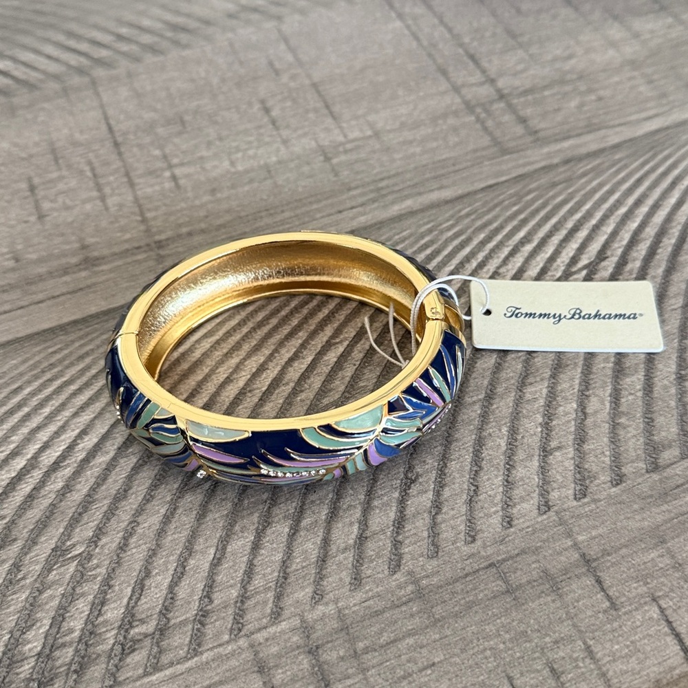 Tommy Bahama Gold and Multicolor Bangle Bracelet